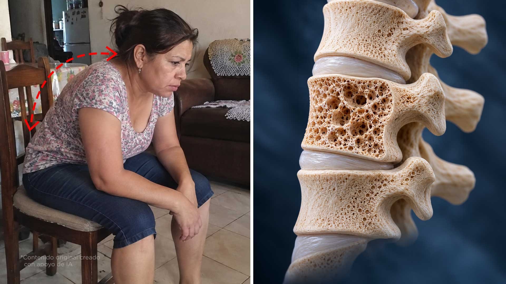 3 señales de que tu mamá podría tener osteoporosis
