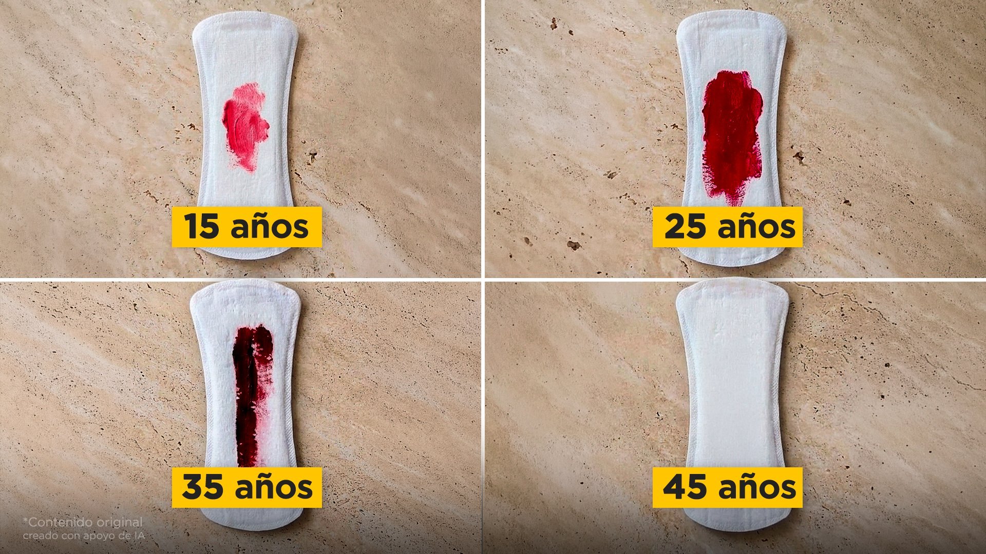 Así cambia tu menstruación según tu edad ¿Qué opinas?