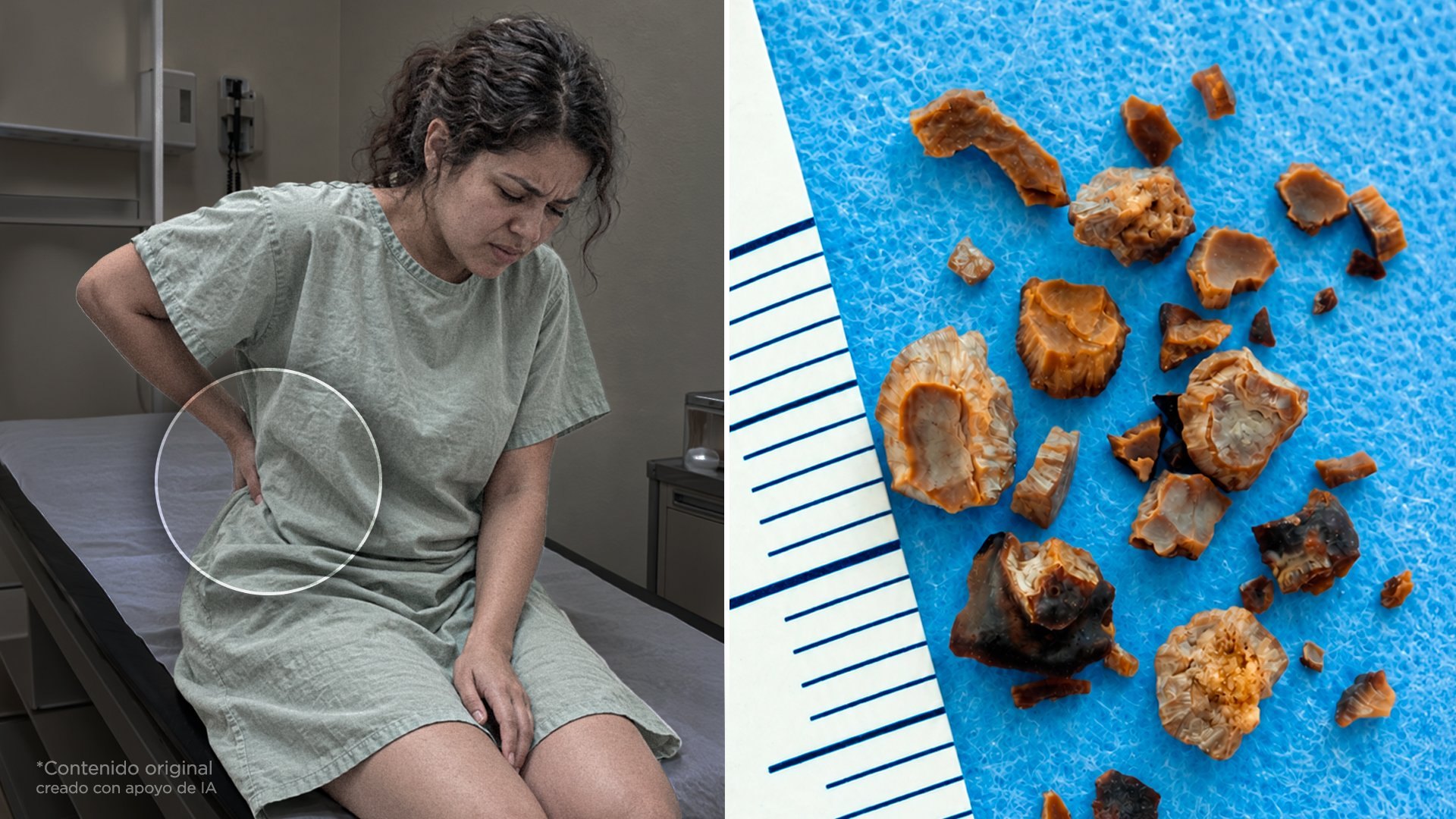 Así se forman las piedras en los riñones y cómo evitarlas