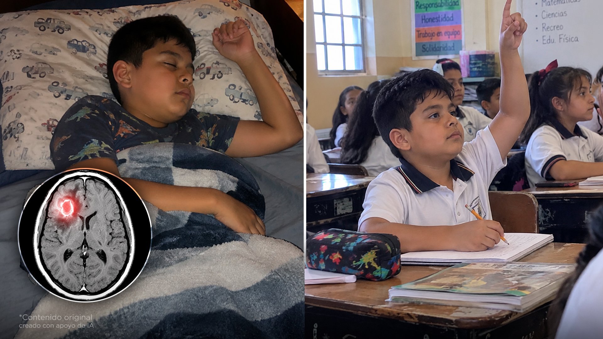 Comenzó a dormir a su hijo a las 8 p. m. y sus calificaciones mejoraron mucho