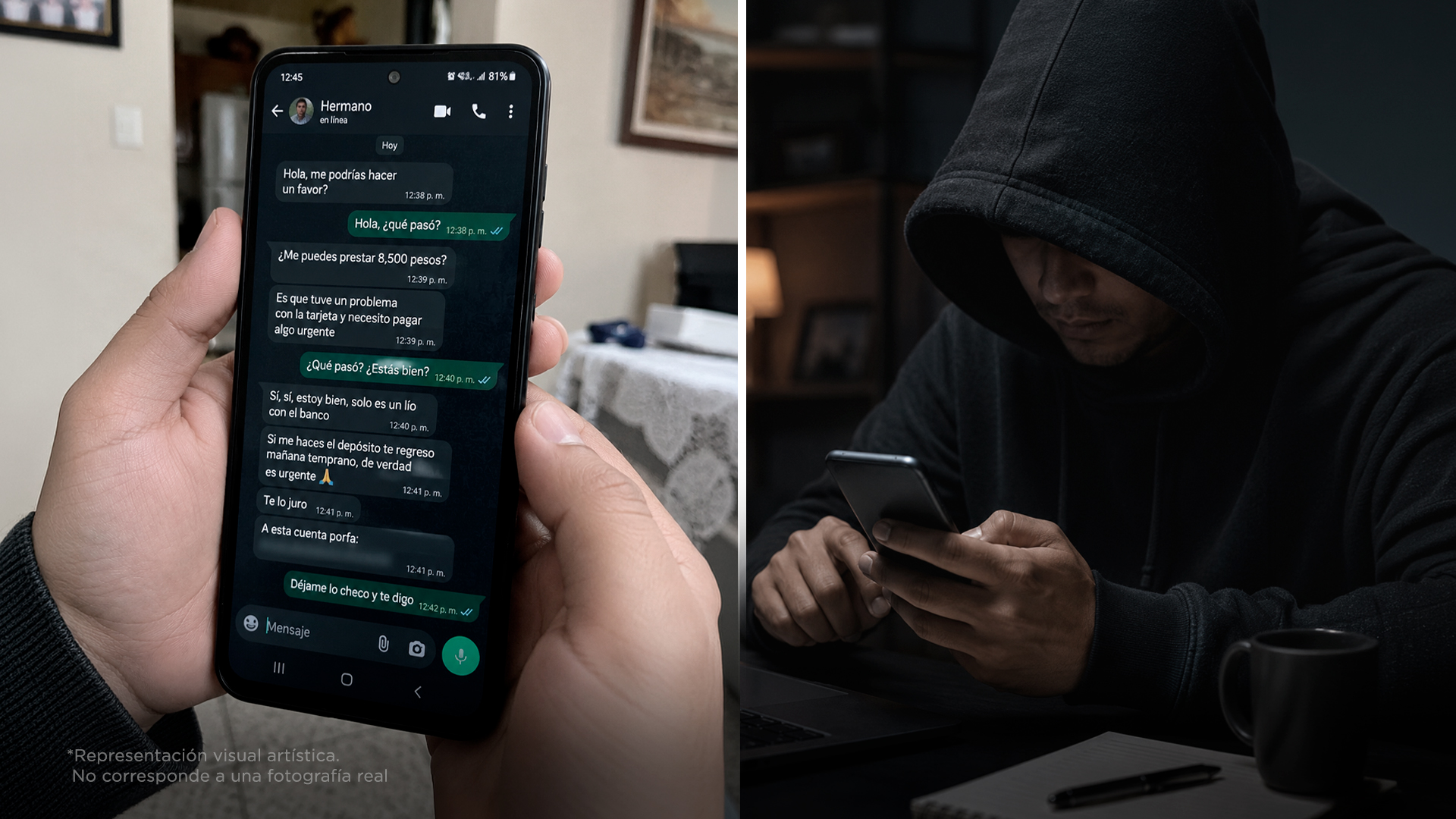 Cuidado: Así están robando cuentas de WhatsApp para pedir dinero a tu familia