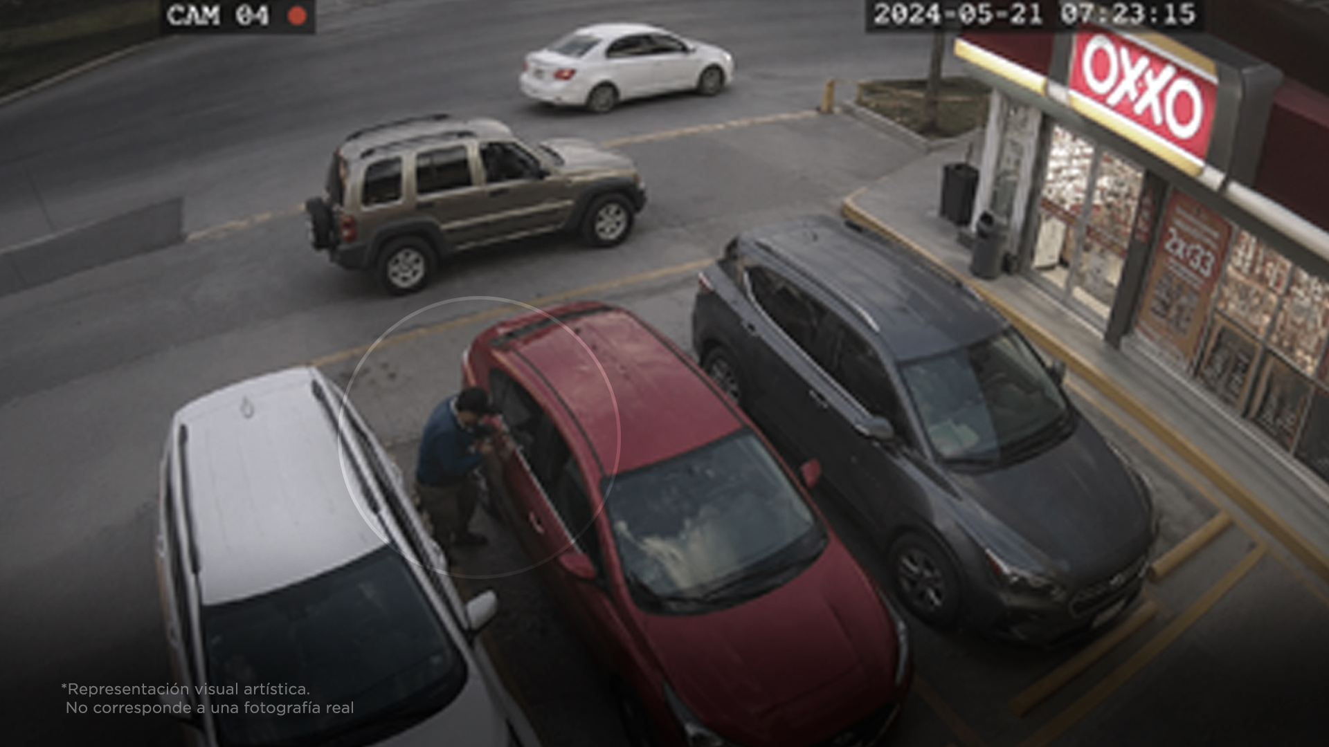 Cuidado: así son los robos afuera de los Oxxo