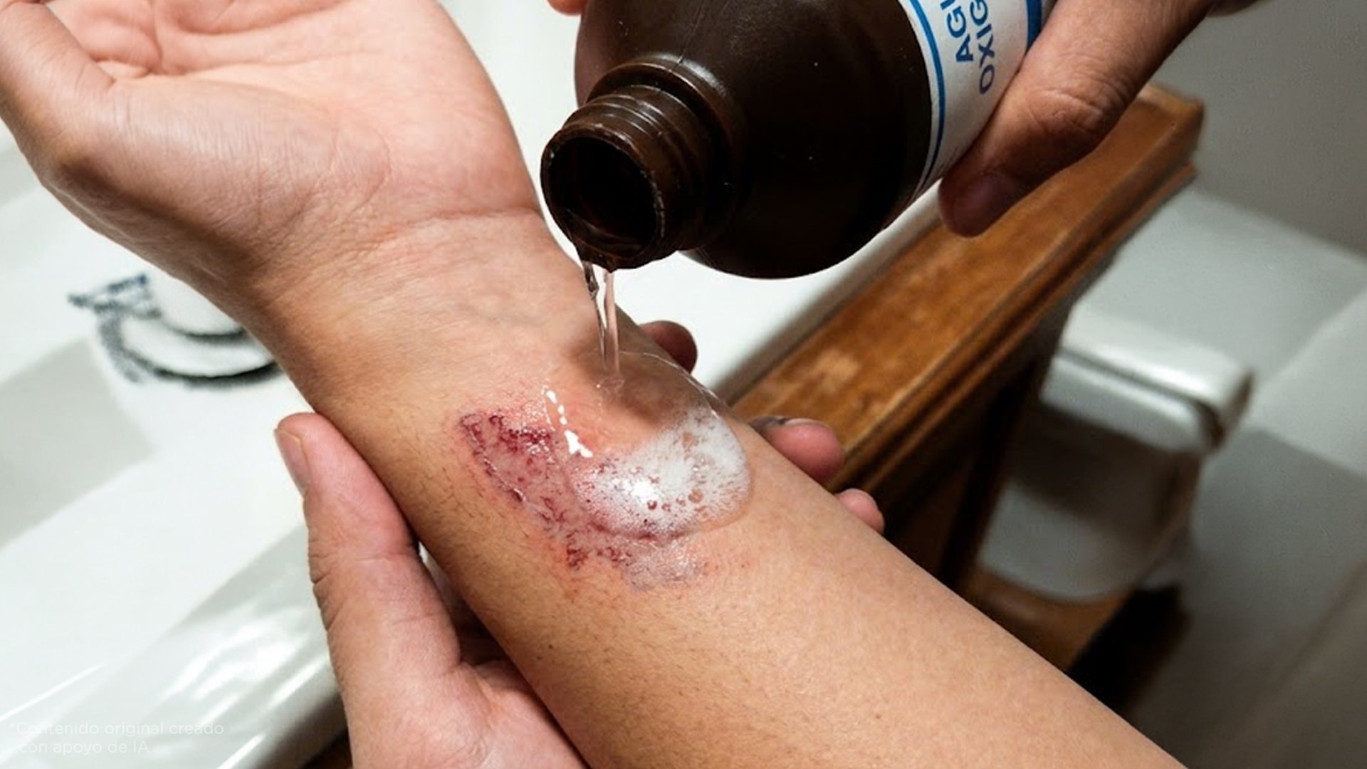 Esas burbujas no quieren decir que esté curando. La misma reacción que mata bacterias también daña la piel sana.