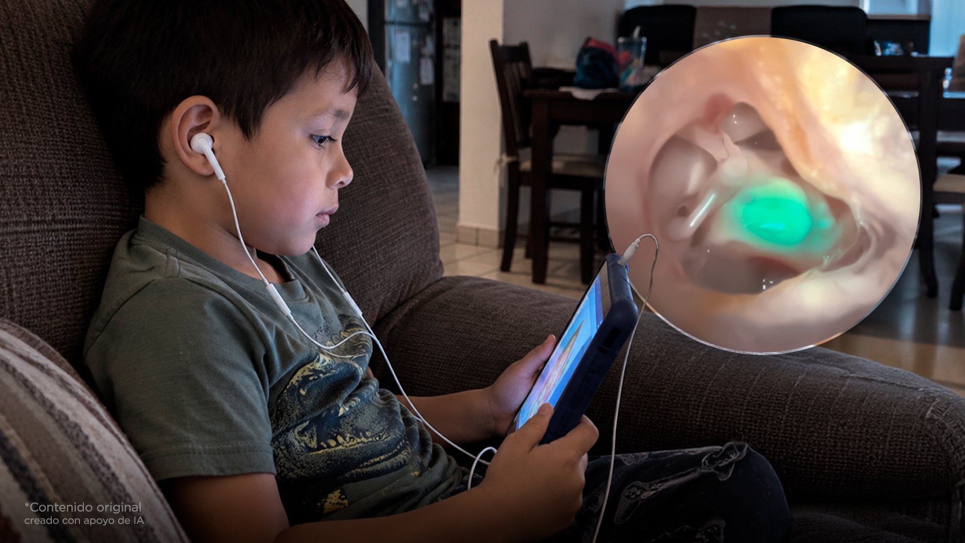 Esto le hacen los audífonos al oído. Dile a tus hijos.