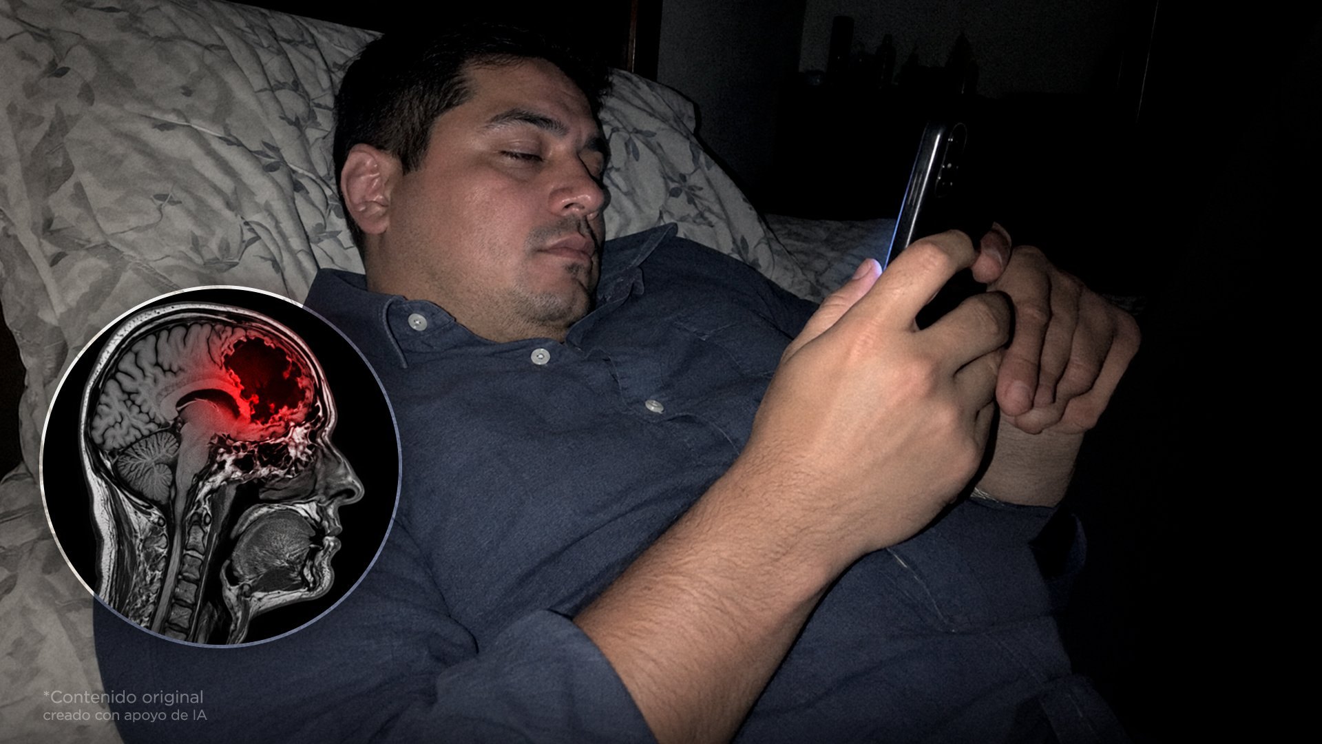 Esto le pasa al cerebro de tu esposo cada vez que se desvela