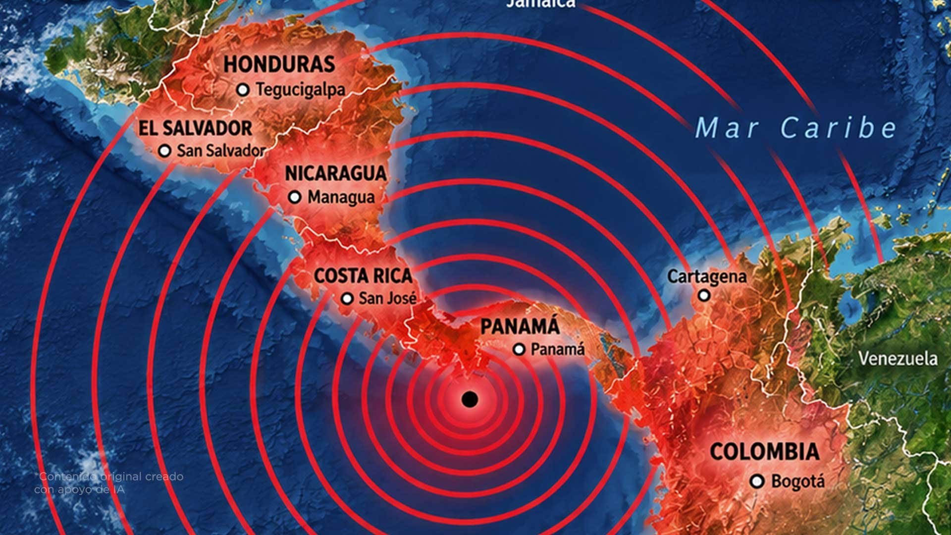 Fuerte terremoto se siente en 6 países