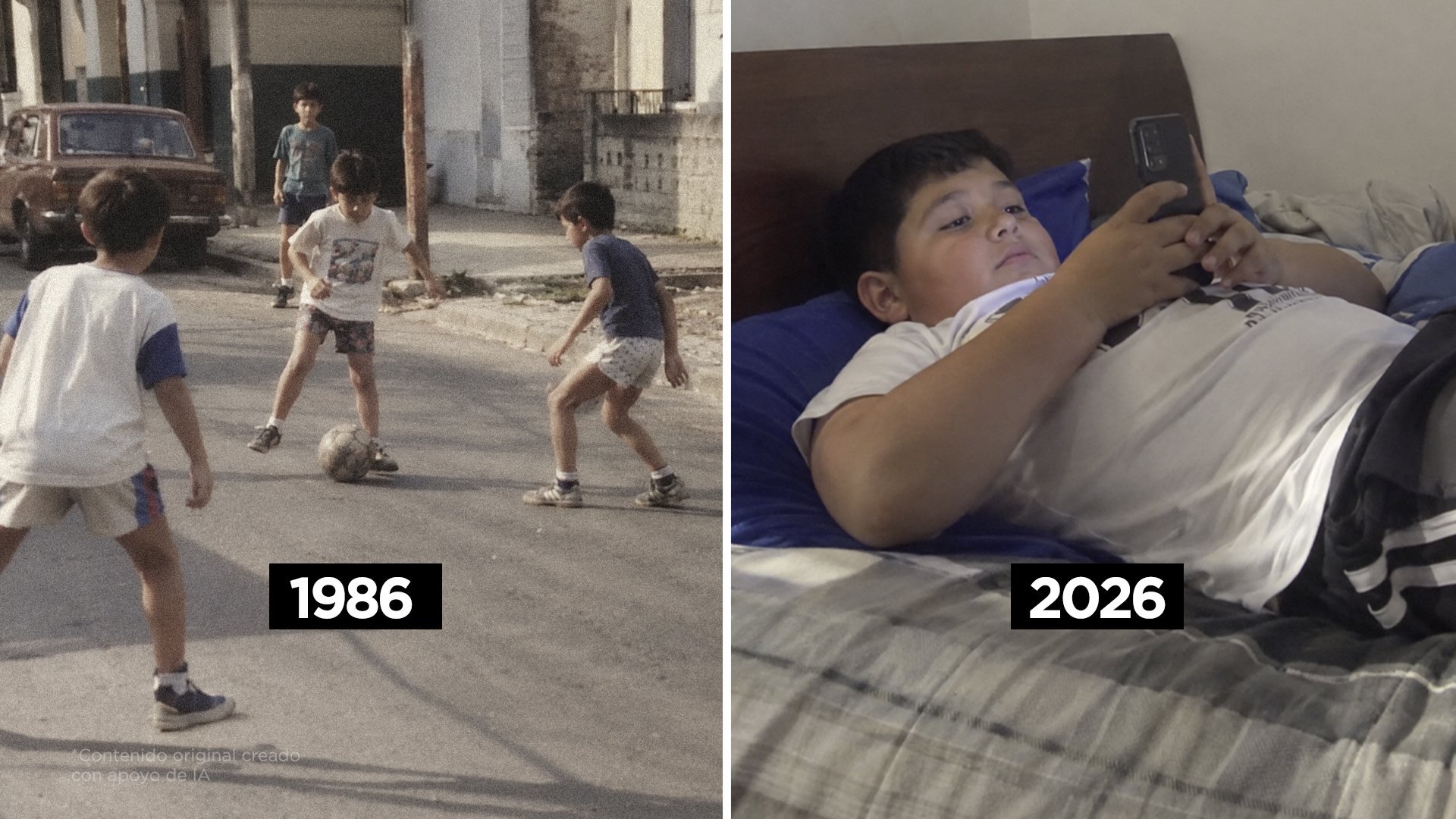 Por esto los niños de antes eran más delgados. Avísale a tu familia