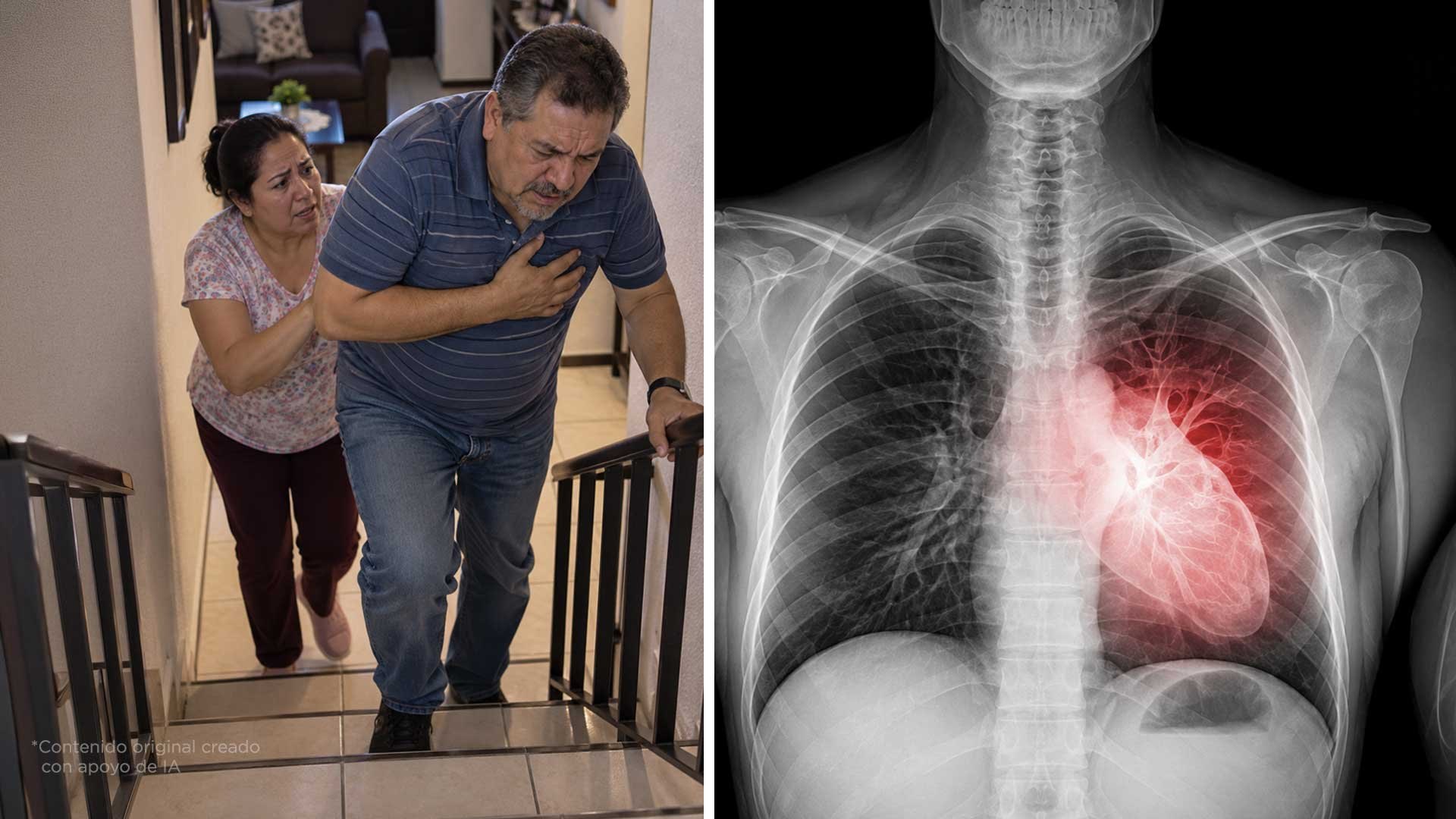 Señales de que tu esposo podría estar en riesgo de un infarto. Avísale