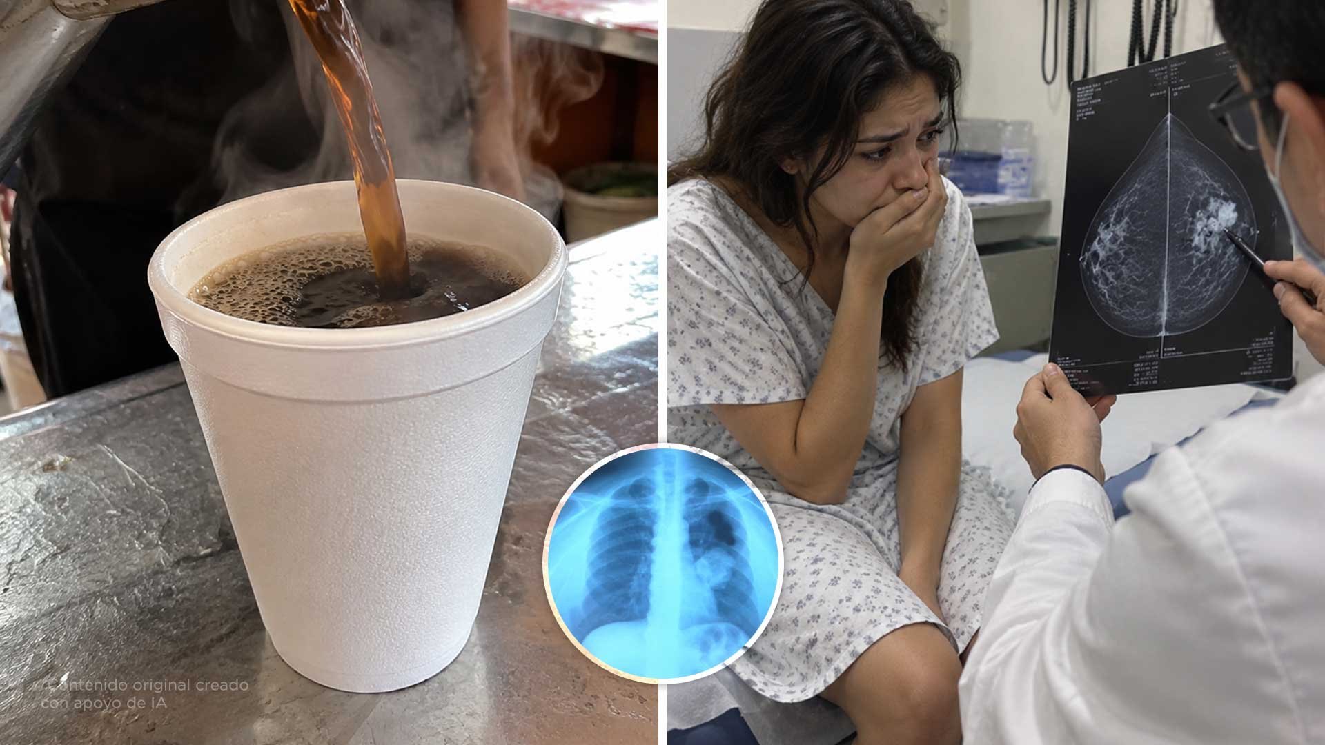 Servir algo caliente en unicel puede causar cáncer. Avísale a tu familia