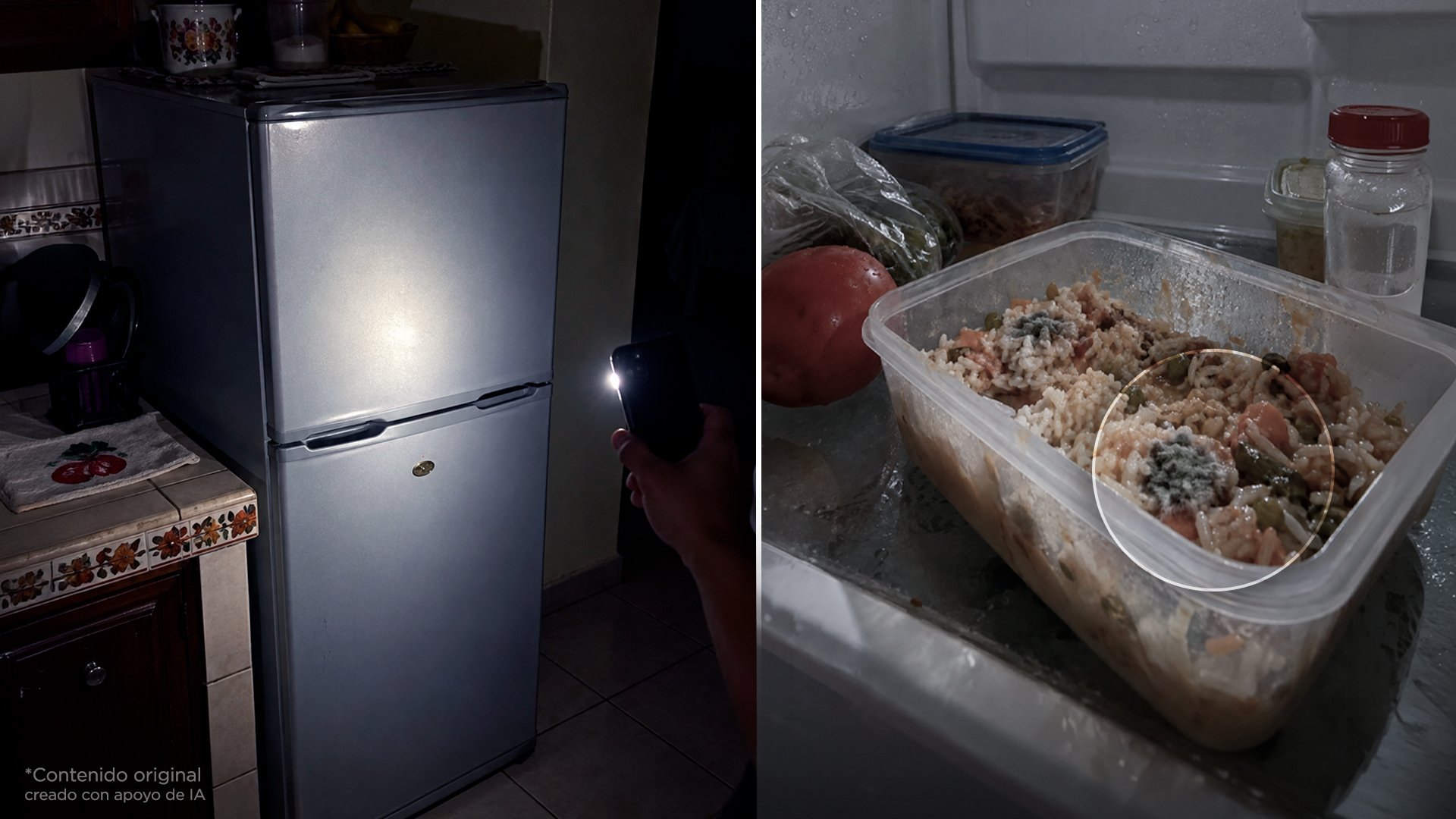 Si se va la luz, no abras el refri. Avísale a tu familia