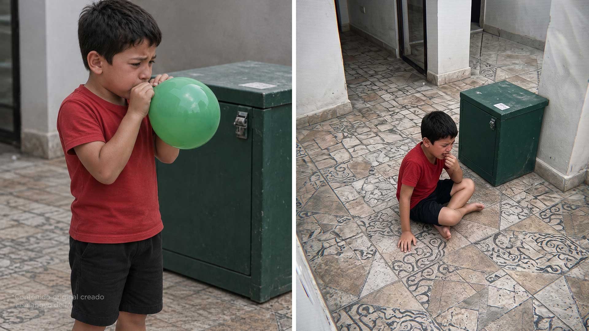 Un globo puede asfixiar a tu hijo en segundos. Avísale a tu familia